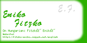 eniko fitzko business card